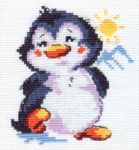 АЛИСА Набор для вышивания 0-32 *Пингвиненок*