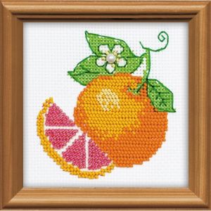 1263 Набор для вышивания *Апельсин*, Riolis ― Сокровища для рукоделия