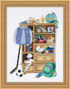 RIOLIS Набор для вышивания 1372 *Шкафчик для мальчика* ― Сокровища для рукоделия