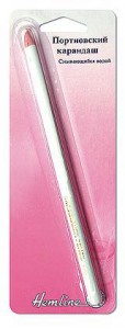 Портновский карандаш смывающийся водой Hemline 299 (цвет - белый) ― Сокровища для рукоделия