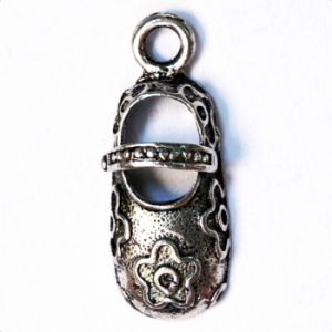 Подвеска металлическая *Сандалия* (цвет - античное серебро) 1 шт ― Сокровища для рукоделия