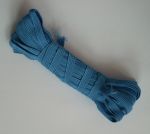 Тесьма плетеная эластичная (цвет - голубой), 7 мм, 10 м
