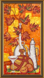 Канва с рисунком для вышивания бисером *Апельсиновый ликер*, Нова Слобода ― Сокровища для рукоделия