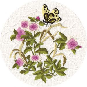 PANNA Набор для вышивания Ц-1310 *Садовая бабочка* ― Сокровища для рукоделия