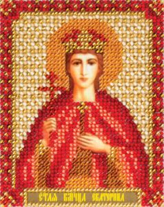 PANNA Набор для вышивания ЦМ-1433 *Икона Святой Великомученицы Екатерины* ― Сокровища для рукоделия