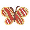 Аппликация клеевая *Полосатая бабочка*, Annet, (6,4х6 см)