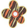 Аппликация клеевая *Солнечный цветок*, Annet, (7,9х8,1 см)