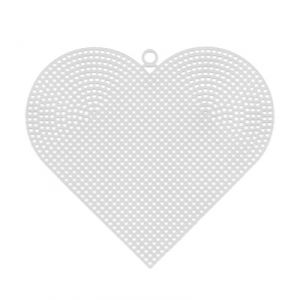 Фигурная пластиковая канва *Сердце большое* Gamma KPL-04 17х15 см ― Сокровища для рукоделия