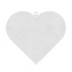Фигурная пластиковая канва *Сердце большое* Gamma KPL-04 17х15 см