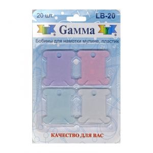 Бобинки для намотки мулине Gamma LB-20 пластик (ассорти) ― Сокровища для рукоделия