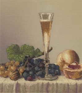 PANNA Набор для вышивания Н-1425 *Натюрморт с бокалом вина* ― Сокровища для рукоделия