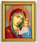 В-302 Набор для изготовления иконы из ювелирного бисера *Казанская Богородица*, Радуга бисера